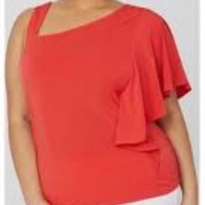 Catherine’s Curvy 1 Shoulder Blouse size 26/28 3x